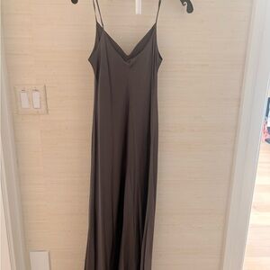 Elegant Brown Maxi Dress